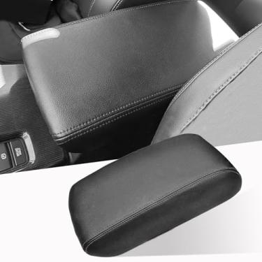 Imagem de ANMOSVO Capa de console central para Honda Civic 2006-2011 - Protetor de tampa de apoio de braço de couro premium para Honda Civic Proteção Interior 2006 2007 2008 2009 2010 2011