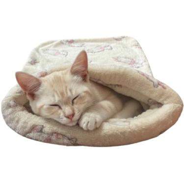 Imagem de Caminha Toca Para Gatos 60x40cm Saco De Dormir Soft Cama Confortável