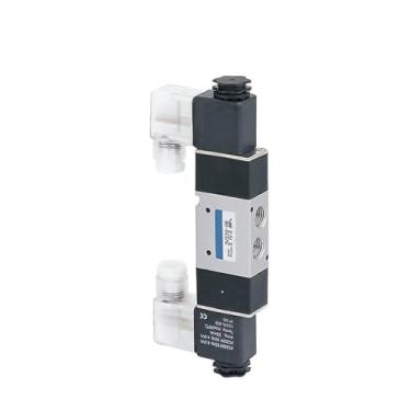 Imagem de UHFILYQBA Válvula solenoide 3V310 3V410 3V220 Série G1/4 3/8 1/2 Válvula pneumática válvula de bobina dupla única (AC220V, 3V420 15 G1-2 2-3Way)