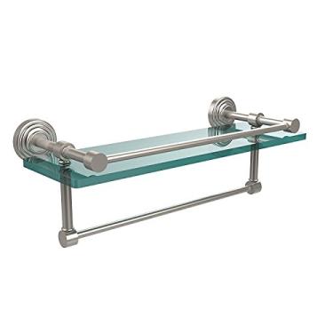 Imagem de Prateleira de vidro Allied Brass WP-1TB/16-GAL-SN Wp 1 Tb Gal Inch Gallery Towel Bar, 40 cm, níquel acetinado