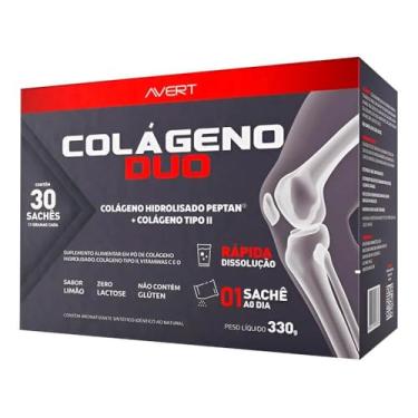 Imagem de Colágeno Duo Sabor Limão Com 30 Sachês De 11g Cada
