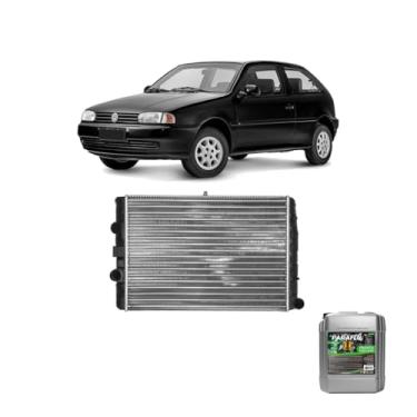 Imagem de Kit Radiador VW Gol 97 1.0 8/16V G3/G4 Com Aditivo Paraflu Verde 20 Litros