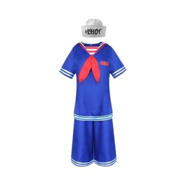 Imagem de Fantasia De Cosplay Adulto Robin Steve Harrington Camisa Calças Chapéu