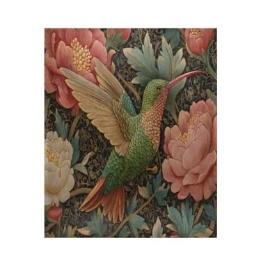 Imagem de Blueangle Cobertor de beija-flor super macio e quente, 127 x 152 cm, leve para todas as estações, cobertor aconchegante para cama, sofá, sofá, fácil de cuidar (415)