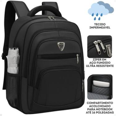 Imagem de Mochila Bolsa Viagem Resistente Impermeável Masculina Feminina Escolar
