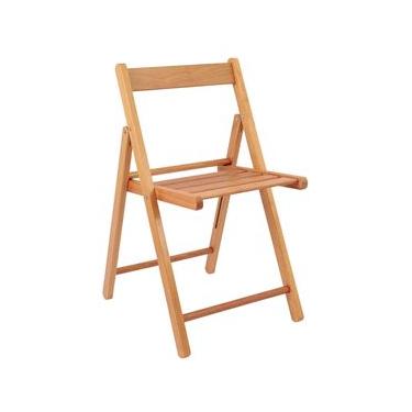 Imagem de Cadeira de Madeira Dobrável Tramontina Lille em Madeira Tauri Verniz