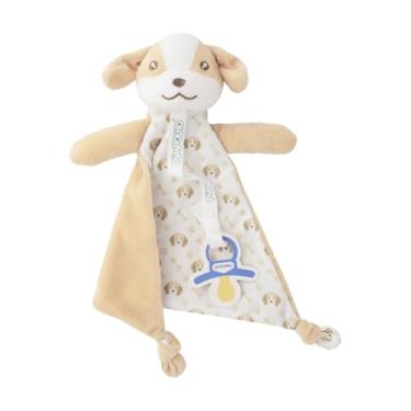 Imagem de Naninha com prendedor de chupeta Pimpolho Bege - Cachorro