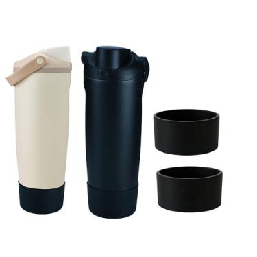 Imagem de Vrufamt 2 peças de bota de silicone para owala 850 g e garrafas de balanço sem gole de 1,134 g - a capa protetora aumenta a estabilidade e evita arranhões