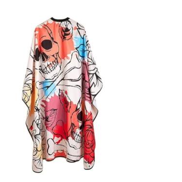 Imagem de Yinhing Capa de Corte de Cabelo para Barbeiros Profissionais Elegante Vintage Impresso Design Estático Capa de Cabeleireiro de Barbeiro Acessórios Elegantes de Salão para Cuidados Sem Esforço (Como mostrado)