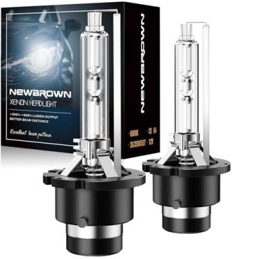 Imagem de NEWBROWN Lâmpadas ocultas D2S 6000K branco 200% brilho, substituição de xenon super branco 85122C1 66240 66040 66240CBI lâmpada de farol (35W D2S, pacote com 2)