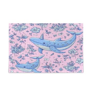 Imagem de WELLDAY Quebra-cabeça narval e flores, 500 peças, grande jogo de arte para adultos e adolescentes