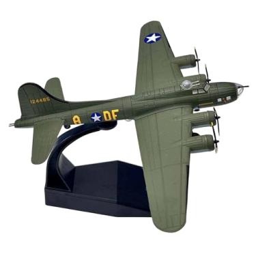 Imagem de Fiocias Miniatura de Avião B17 Na Escala 1/144, Modelo Retrô com Suporte de Exibição, Brinquedo em Miniatura para Prateleira.