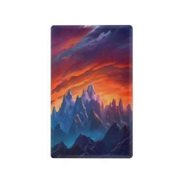 Imagem de Wassud Placa de cobertura de interruptor de luz, capas de tomadas duplas, placa de parede, pintura a óleo, montanha, (2) decoração decorativa de casa, sala de estar, quarto, decoração