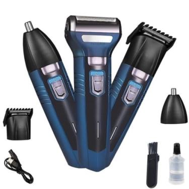 Imagem de Maquina de Barbear Aparador e Depilador de Pelos Elétrico 3 em 1