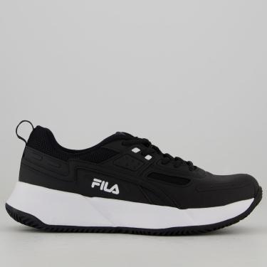 Imagem de Tênis Fila Precision Feminino Preto e Branco-Feminino