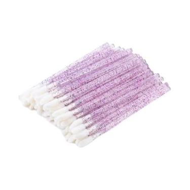 Imagem de 50 Peças De Escovas De Cílios De Cristal, Aplicadores De Máscara Para 