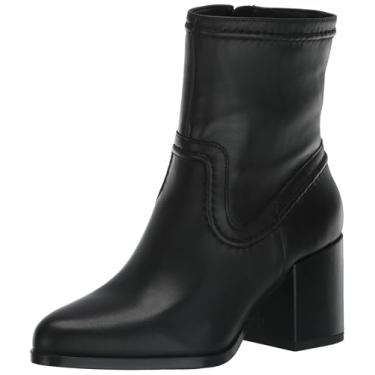 Imagem de Vince Camuto Bota feminina Pailey salto bloco cano médio, Nappa preta, 10