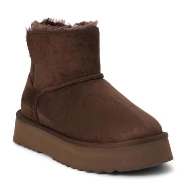 Imagem de BEACH by Matisse Yukon Bota feminina casual de puxar no tornozelo salto baixo 2,5-5 cm - marrom, Marrom, 38