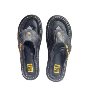 Imagem de Chinelo em couro Unisex - MD CAT, Preto, 40