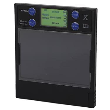 Imagem de aqxreight Lente de Soldagem Solar Sombra Escurecimento Automático Display Digital Lente de Filtro de Capacete de Soldador 100x67mm VisualizaçãO de Fadiga VisualizaçãO Uma Tela de Tempo Tem Filtro de