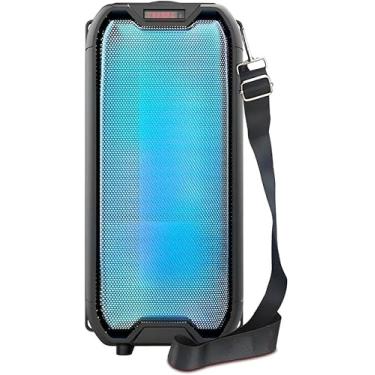 Imagem de Caixa de Som Amplificadora Bluetooth com Microfone Embutido, Graves Potentes e Luzes LED para Festas e Apresentações
