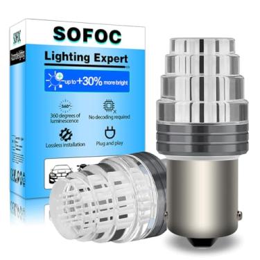 Imagem de SOFOC 1156 BA15S Base LED RGB Super Brilhante Chip SMD com Função Flash 12V Substituição para Luzes Traseiras de Carro Lâmpada Frontal Faróis de Neblina Luz de Circulação Diurna Sinal de Direção 2 Pçs