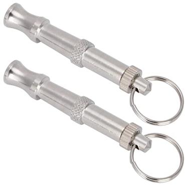 Imagem de Aramox Apito Ultrassônico de Aço Inoxidável, Ferramenta de Treinamento Portátil de 2 Peças para Pássaros Pombos Com Design Seguro de Voz Alta