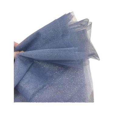 Imagem de Tecido De Tule Com Lantejoulas Azul E Vermelho Para Roupas Infantis, V