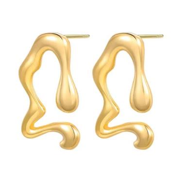 Imagem de Brincos De Argola Minimalistas Em Prata Esterlina 925 Com Pérola E Laç