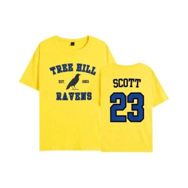 Imagem de Camiseta Nathan Scott One Tree Hill Ravens 23 Tree Hill Tees Merch Do 