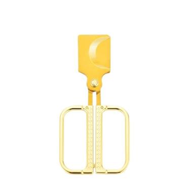 Imagem de JDIME Cortador de charutos lâmina afiada portátil de aço inoxidável capa de faca de charuto de couro de vaca embalagem de caixa de presente requintada (D)