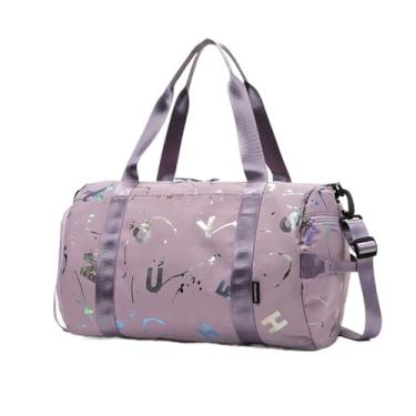 Imagem de VEVEL Bolsa tiracolo tiracolo para academia, ioga, esportes, dança, para meninas, meninos, letras graffiti, viagem, fitness, siwming, seco, molhado, impermeável, à prova d'água, Roxa, One Size