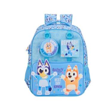 Imagem de Mochila Bluey Y 40cm Escolar Infantil Pelúcia Estampada - - XERYUS, Az