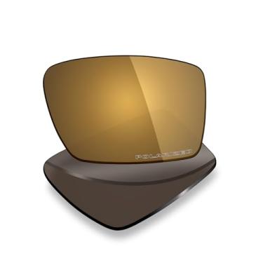Imagem de Mryok Lentes de reposição ultra polarizadas para óculos de sol Costa Del Mar Fantail, HD Polarized, proteção UV, resistente a impactos e ajuste perfeito - Bronze dourado