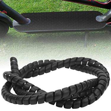 Imagem de KIMISS Capa Protetora da Caixa do Cabo do Tubo Espiral da Linha de Freio para Ajuste para Scooter Elétrica M365 - Ecológica, Fácil de Instalar, Proteção Perfeita Em Preto, Vermelho ou Amarelo (Preto)