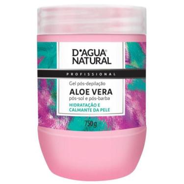 Imagem de Gel Pós-Depilação Aloe Vera D'agua Natural Pós-Sol Pós-Barba Alivia Ir