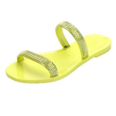 Imagem de Chinelo Feminino Rasteira em Tiras Melissa Glitz Ii 33903-Feminino