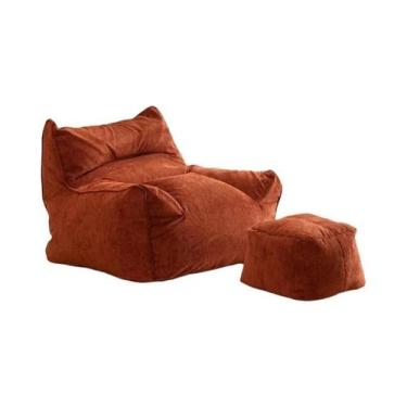 Imagem de Capa De Puff De Veludo Cotelê Com Puff Para Braço SF477 Sem Enchimento