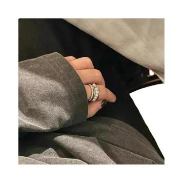 Imagem de Anel De Nariz Em Camadas Três Camadas Estilo Bare Body Unissex Tamanho