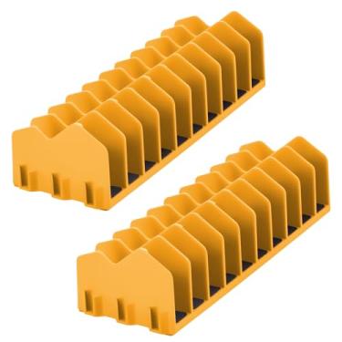 Imagem de 2 peças organizador de alicate com base de borracha antiderrapante, 10 compartimentos, alicates, cortadores, organizador de ferramentas de plástico, organizador de ferramentas para economizar espaço