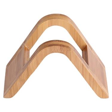 Imagem de Naroote A Cremalheira de Bambu Resistente do Suporte do Filtro de café Contém 100 Papéis Dos Filtros Cone, Ideal para A Organização Escritório Hotel café