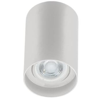 Imagem de Spot de Sobrepor Branco para 1 Lâmpada PAR20 Bivolt Luminária Alta em Termoplástico