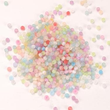 Imagem de Contas de sementes de cristal de cores mistas, 500 peças redondas de 4 mm, para fazer joias, faça você mesmo, miçangas para pulseiras, colares e brincos