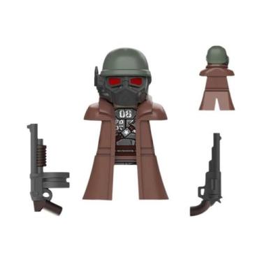 Imagem de Mini Figuras De Ação Para Meninos, Blocos De Montar, Capacete NCR, Arm