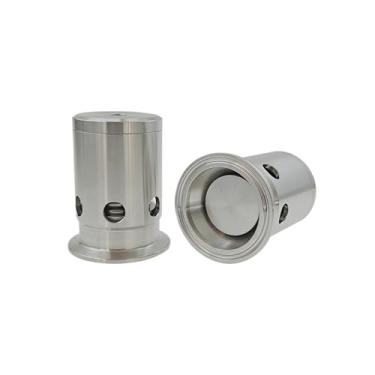 Imagem de 3.8 cm 5.1 cm Virola Tri Clamp OD 50,5 mm 64 mm Aço Inoxidável 304 Aço Inoxidável Válvula de Vácuo Disjuntor Tanque Fermentador Pressão Ajustável (TC64mm)