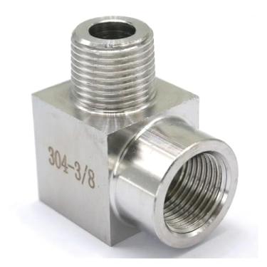 Imagem de Adaptador de encaixe de tubo de aço inoxidável 304 fêmea para macho 3/20.3 cm 250 bar