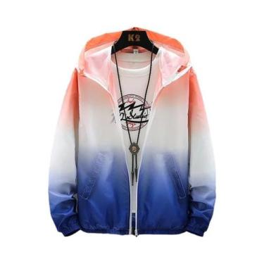 Imagem de Jaqueta Casual Masculina De Verão Com Bloqueio De Cor, Fina, À Prova D