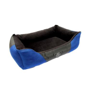 Imagem de Cama Conforto Telada para Cachorro e Gato Pet - Bichinho Chic, Azul, G
