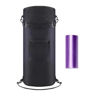 Imagem de Pegciuho Lixeira para Barco, Saco de Lixo Oxford, Recipiente de Resíduos Repelente à água, Lixeira Portátil, Dobrável para Banco de Areia, Caiaque, Camping E P, com Bolsas