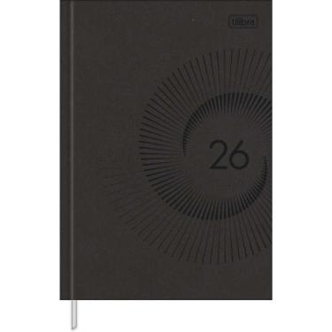 Imagem de Agenda 2026 Costurada Pratika Preta M6 Tilibra, Preto